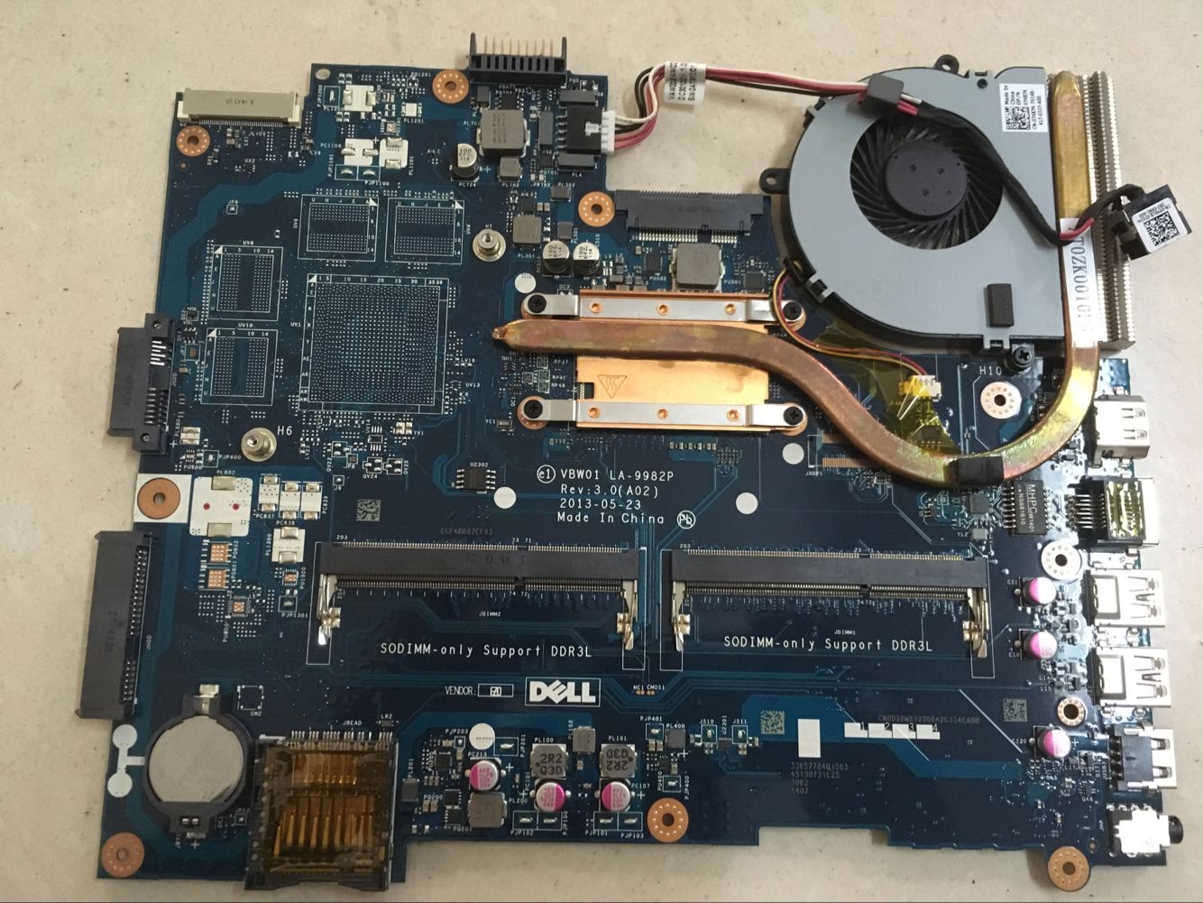 Dell Inspiron 15R 5537 Laptop Motherboard w/ Intel i7-4500U 3.0GHz CPU CD6V3